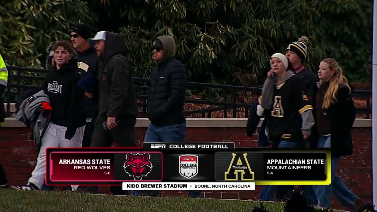 NCAA Football 2025: Arkansas State at Appalachian State
