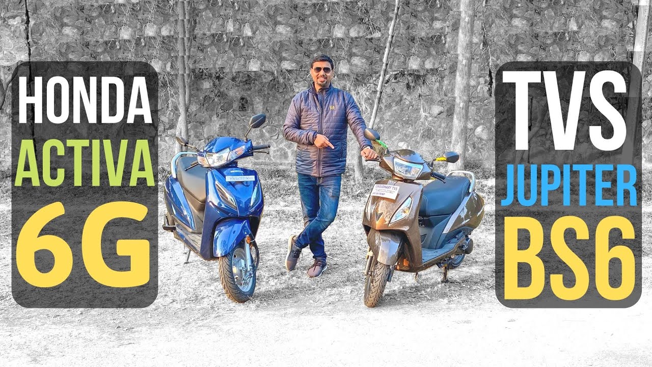 2020 Honda Activa 6G Vs TVS Jupiter BS6 - Exclusive Comparison हिंदी में