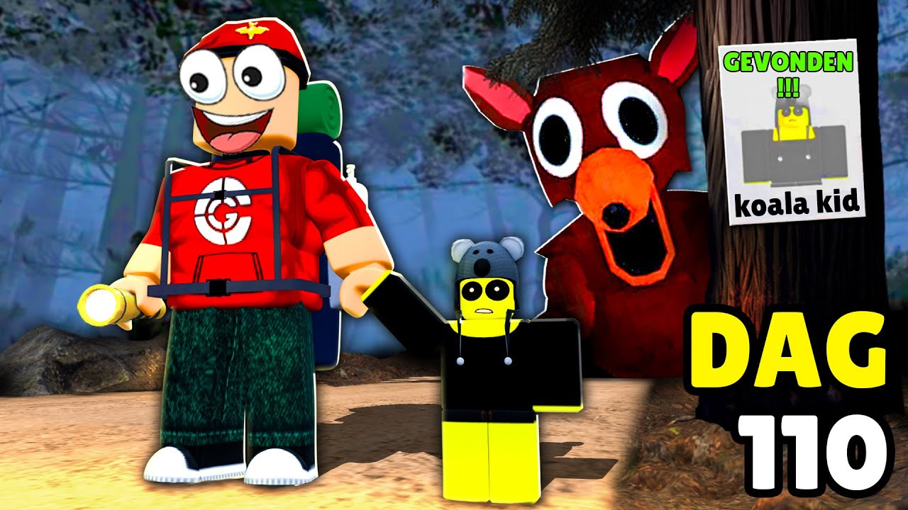 Ik overleefde ALLE 99 NACHTEN IN HET BOS... (Roblox)