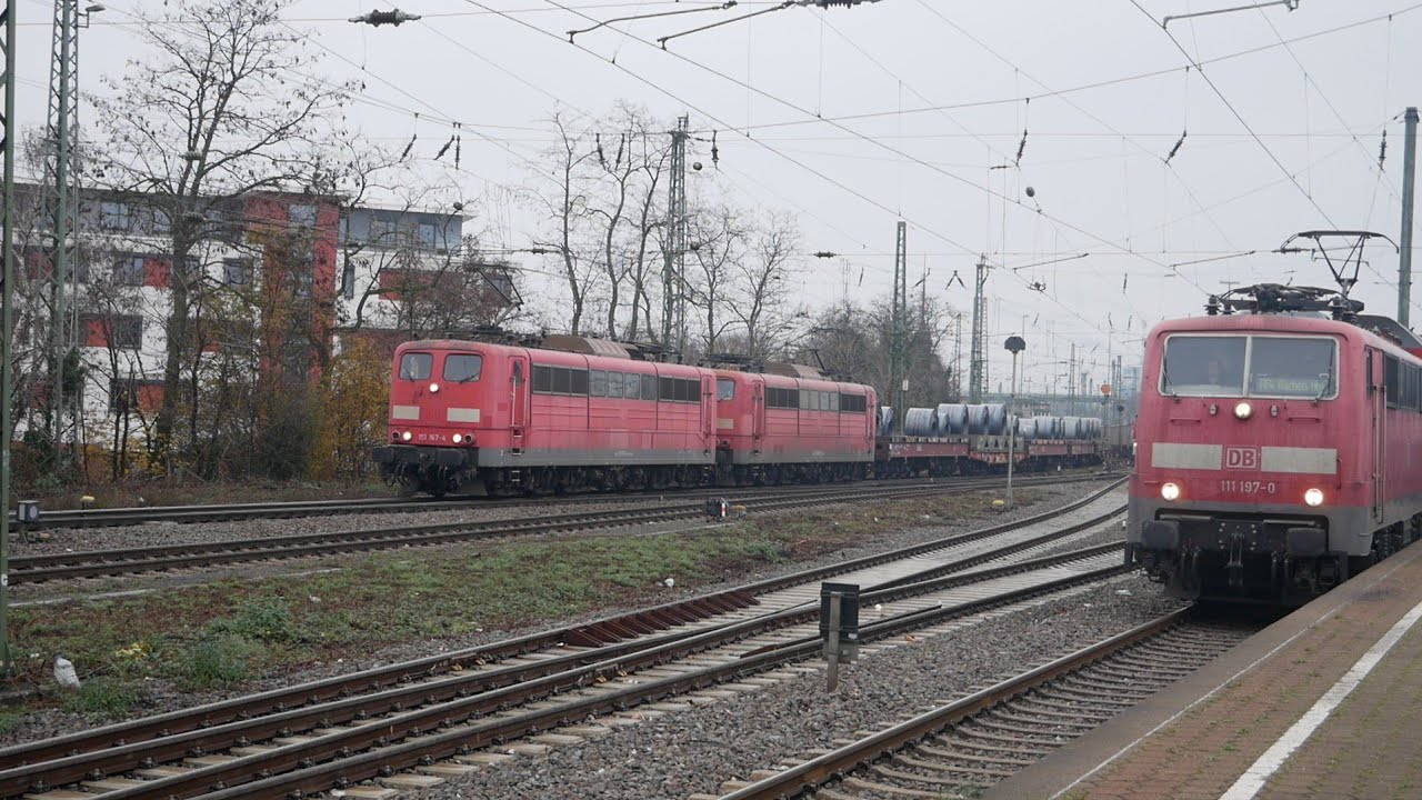 Züge in Neuss HBF Mit Br 111 151 429 275 185 189 423 462 442 622 482 193 232 294 1440 643