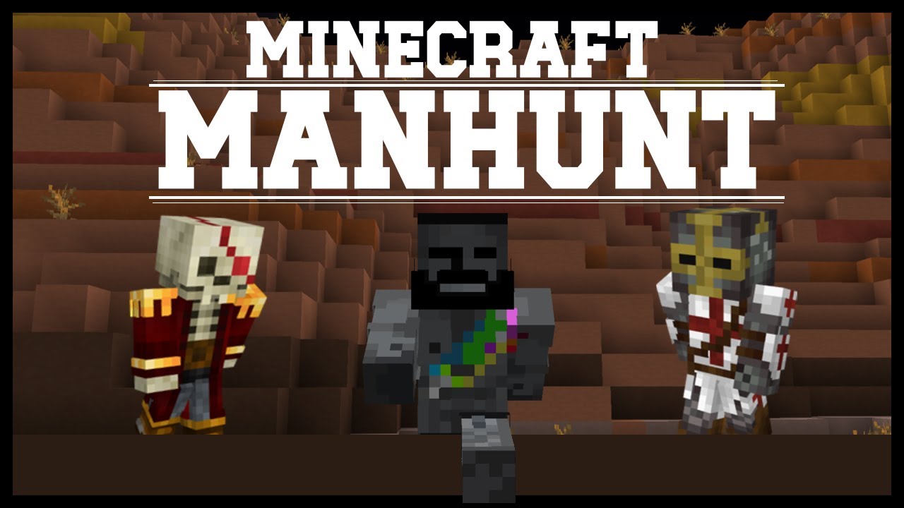 Minecraft Manhunt but we're noobs