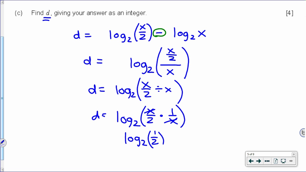 [IB Math SL] Nov 2016 TZ0: Paper 1, Question 9