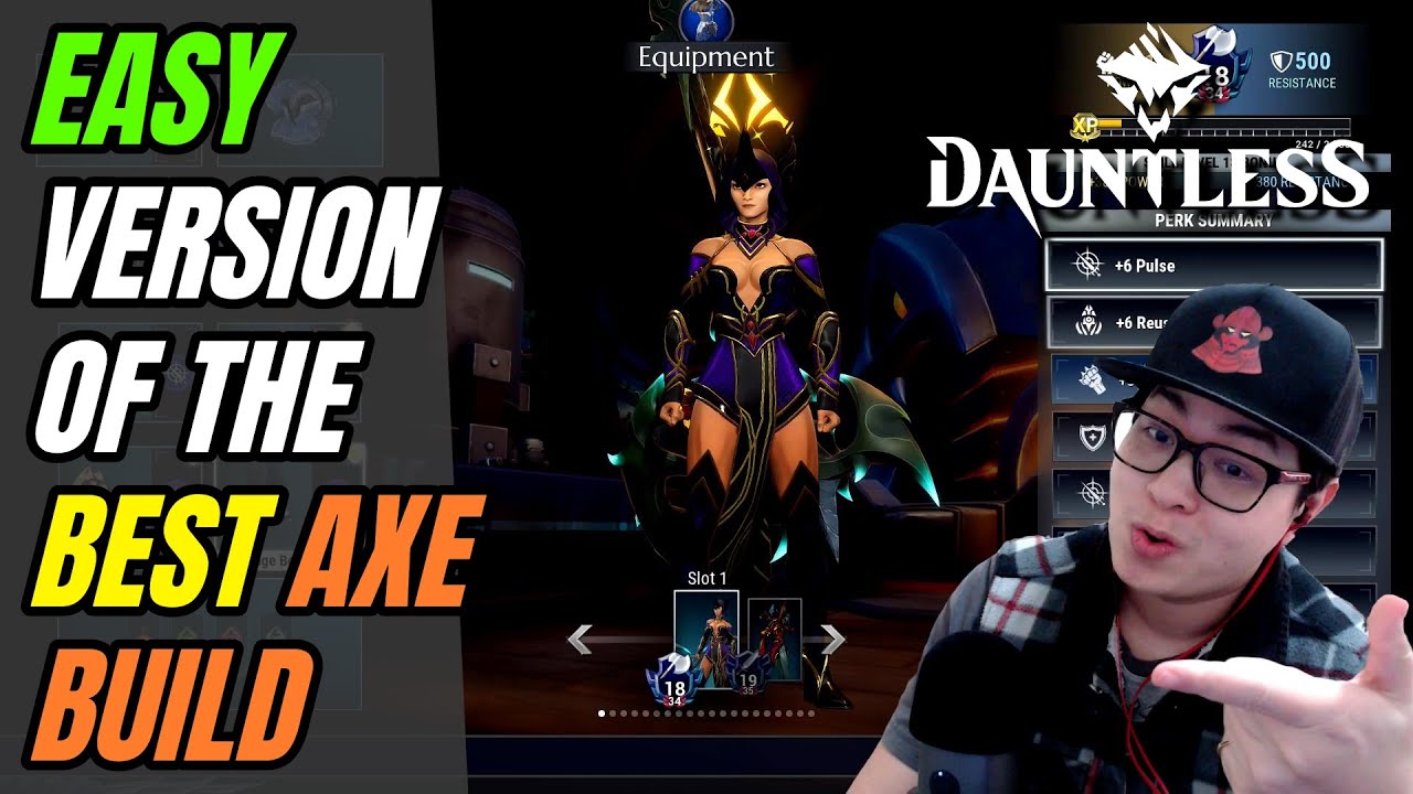 Dauntless - Easy Version of the Best Axe Build - High Dps & Survival!