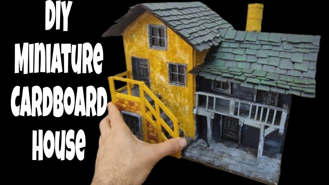 منزل من الكرتون 🤩 تحب التلوين  تعال لنقوم بتلوين هذا المنزل الجميل المصنوع من الكرتون 🤩 🖌️🎨 Diorama