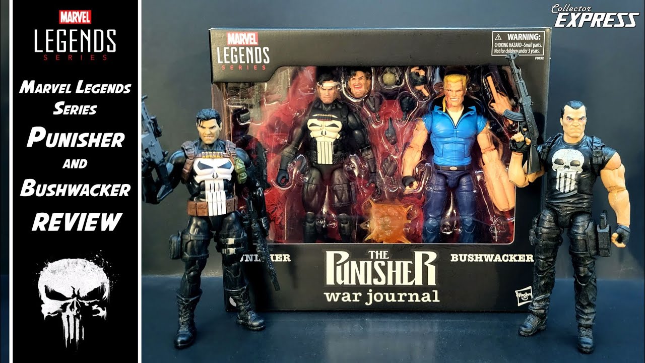 Marvel Legends Series Punisher and Bushwacker Action Figure Review