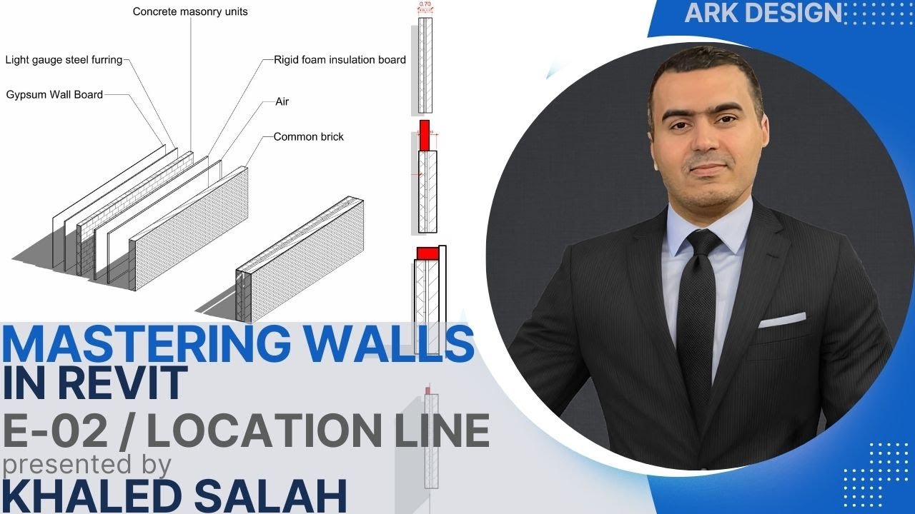 MASTERING WALLS IN REVIT - E02 LOCATION LINE | احتراف تصميم الحوائط في الريفيت