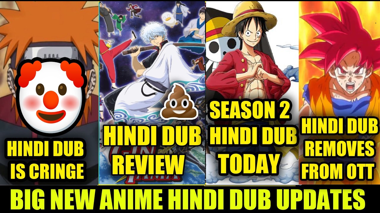 GINTAMA HINDI DUB REVIEW | OP S2 HINDI DUB TODAY | LATEST ANIME HINDI DUB UPDATES !!