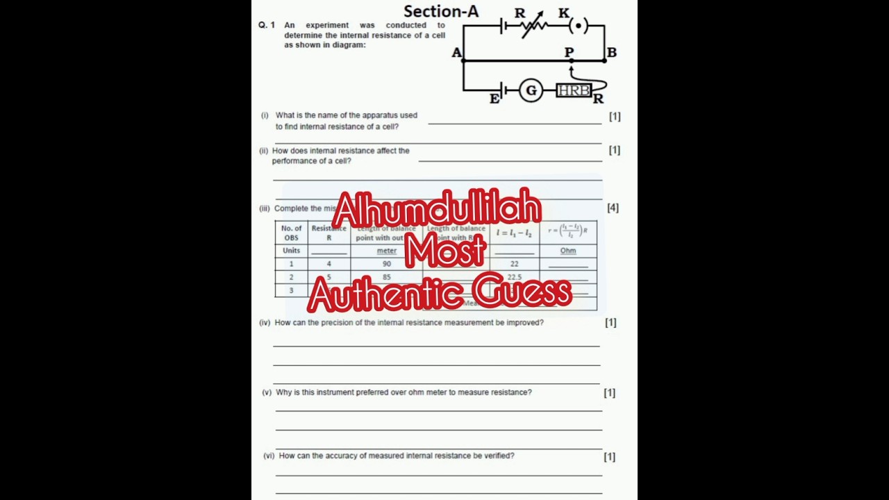 PBA PHYSICS 2ND YEAR FEDERAL BOARD VS OUR GUESS 💯 | MOST AUTHENTIC GUESS