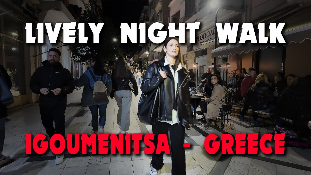 Igoumenitsa Night Walk | April Evening Vibes in Greece 🇬🇷