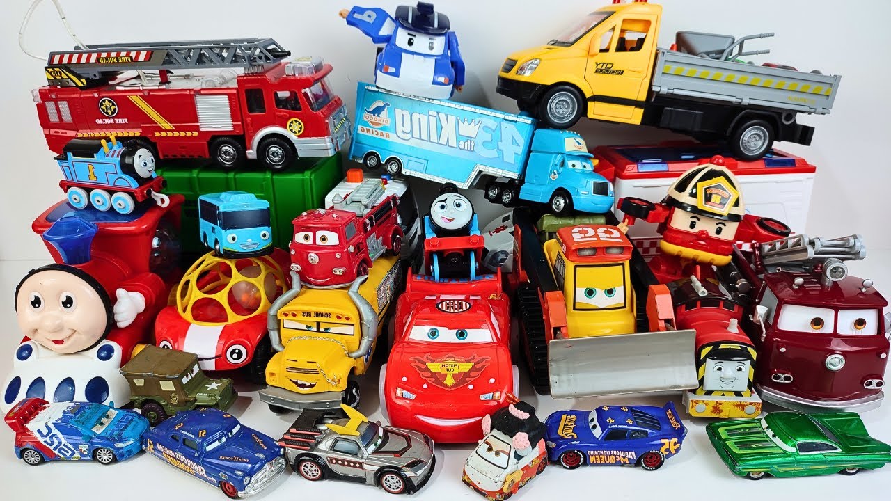 Disney Pixar Cars , Lightning McQueen Filmore Cruz Ramirez Chevrolet Porsche Mater Ambulance | ASMR