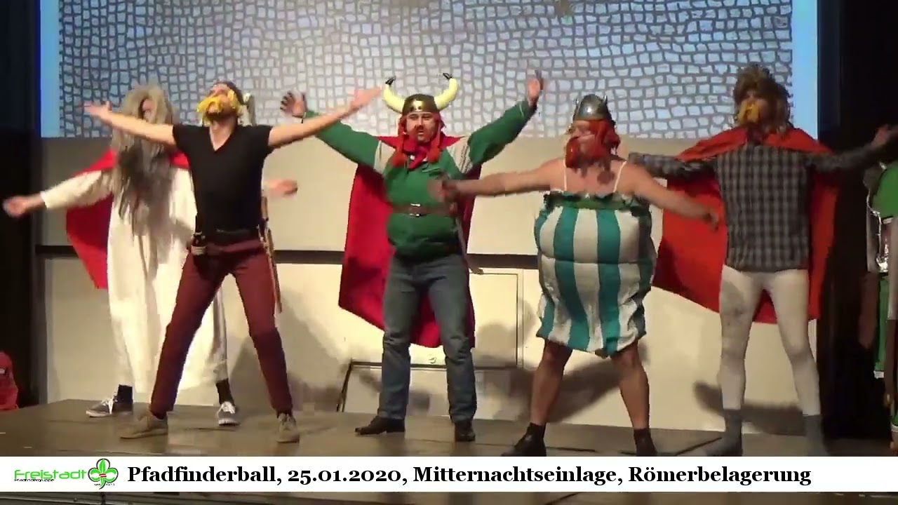 Pfadfinderball Freistadt 2020, Mitternachtseinlage, Römerbelagerung