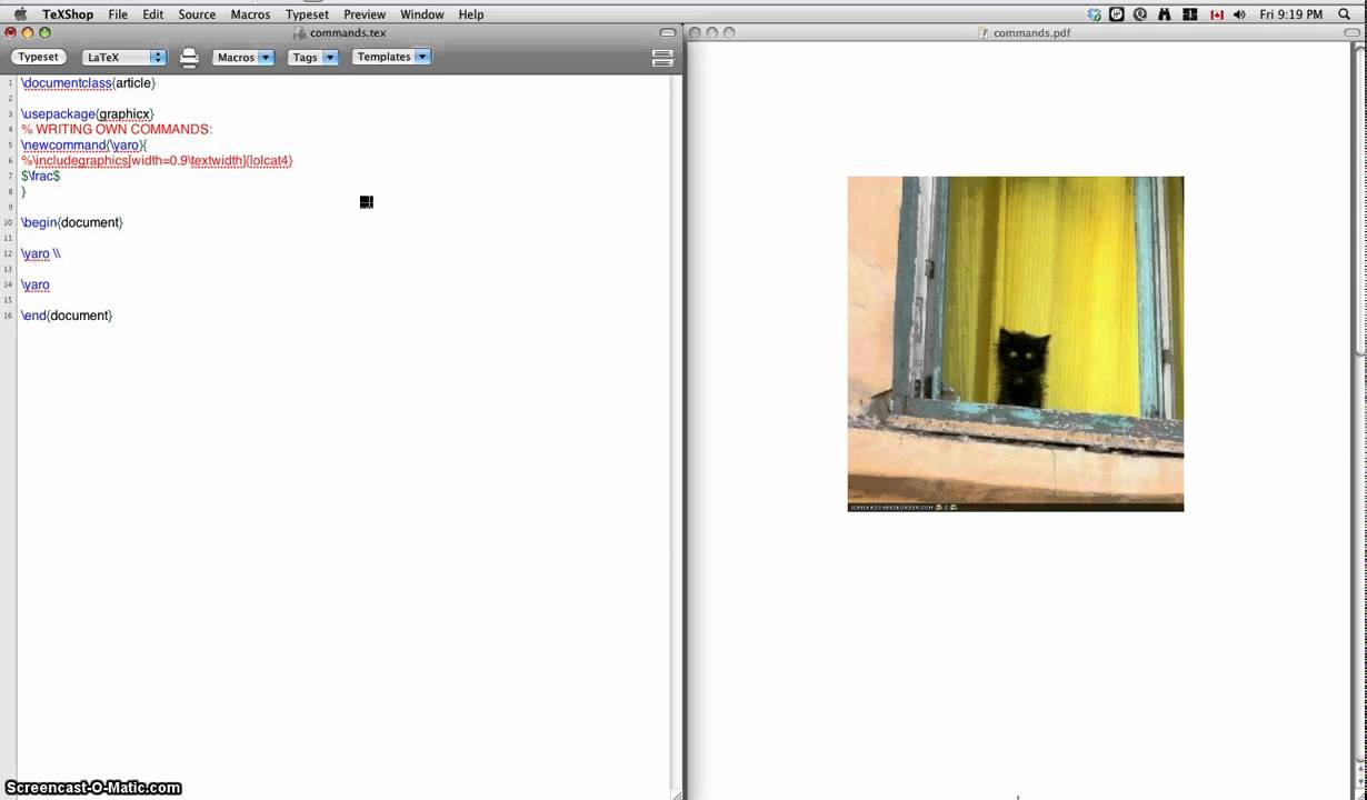 LaTeX Tutorial 7: \newcommand