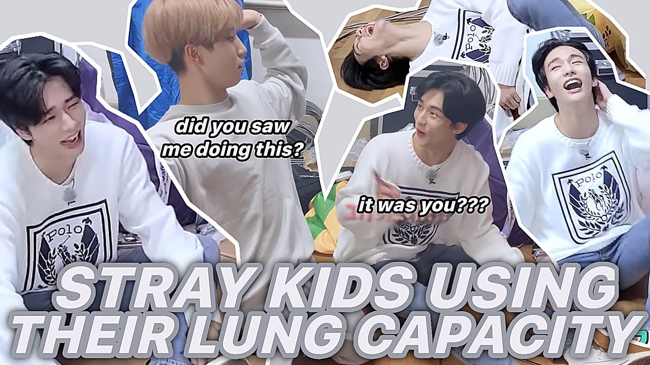 stray kids using all of their lung capacity