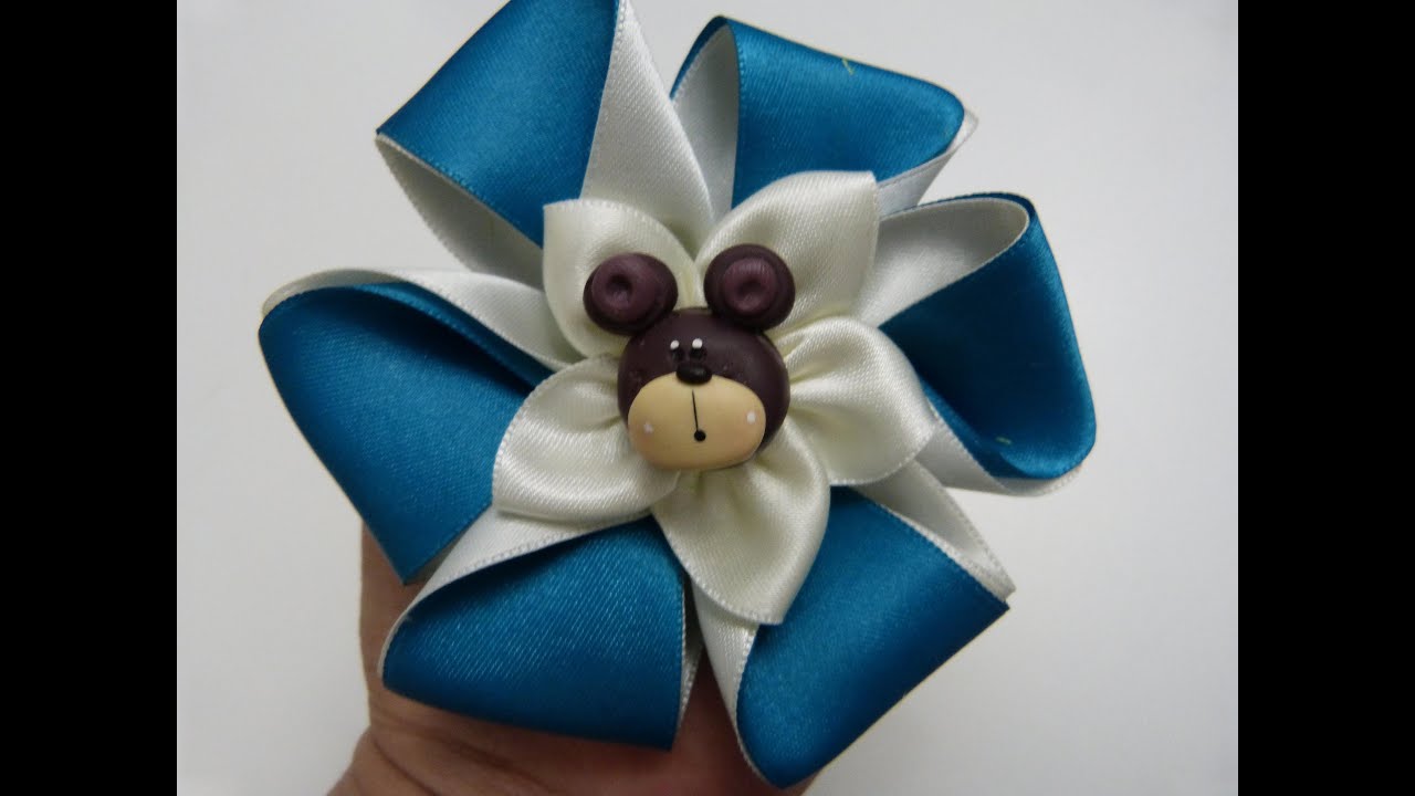 Como Hacer Lazos Dobles en cinta de Raso,Hair Bow Tutorial,Manualidadeslahormig