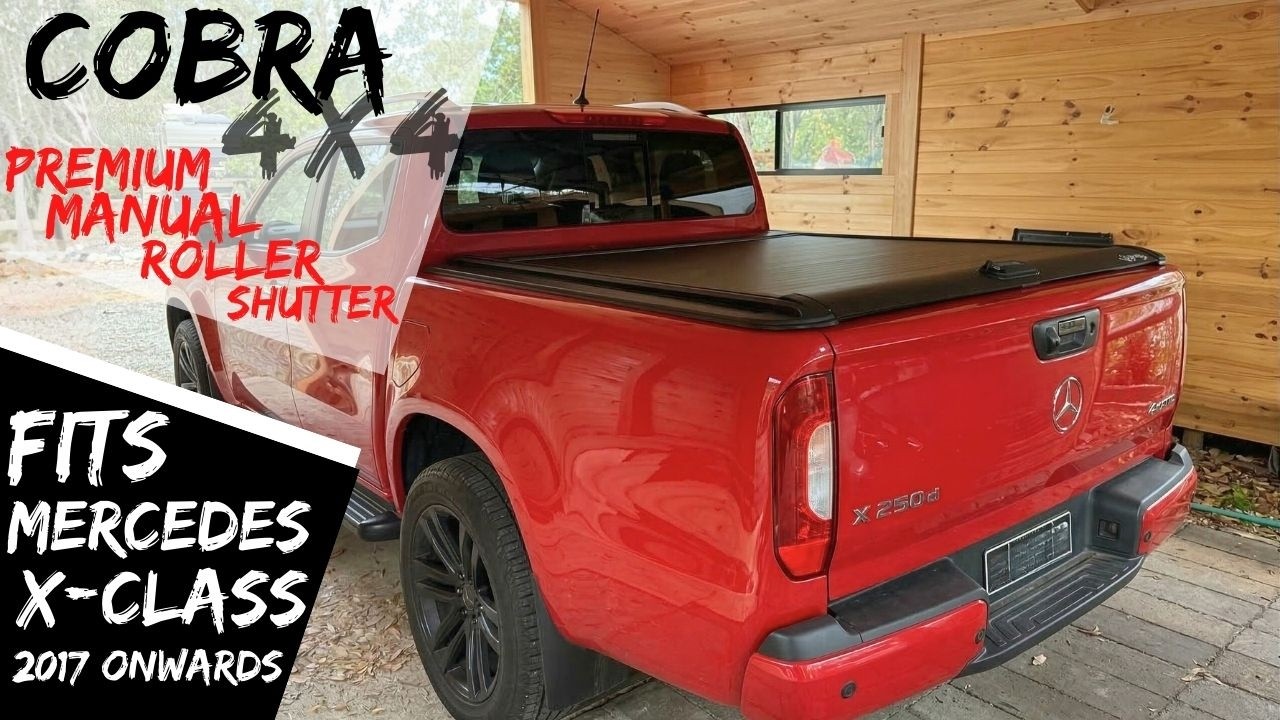 Premium Cobra 4x4 Retractable Roller Shutter fits Mercedes X-Class Tub Manual Tonneau Roll Cover