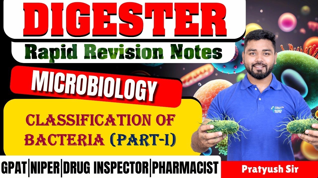 D-38 | Microbiology: Classification of Bacteria- I | Rapid reviosion notes  #rapidrevisionseries