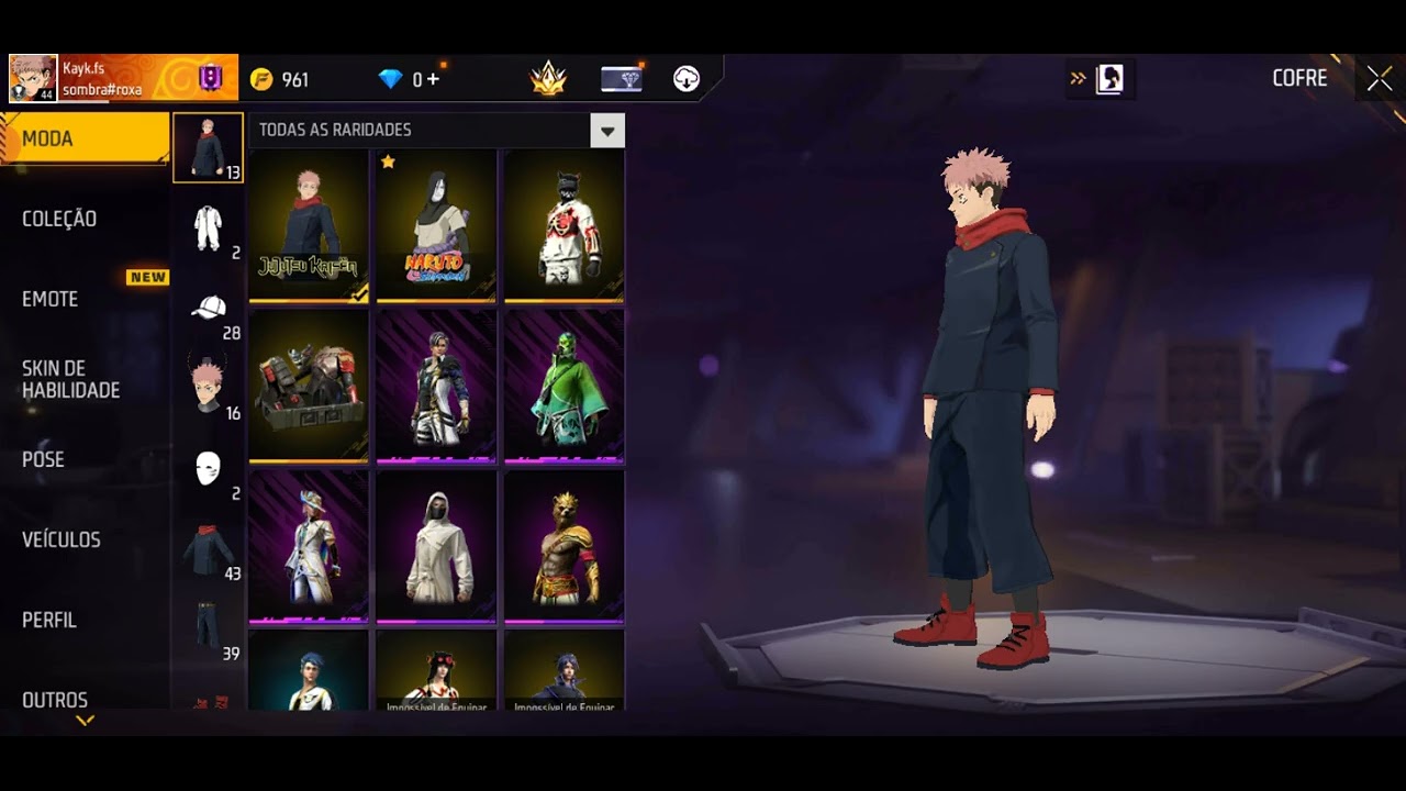 Peguei a Nova Skin do free Fire