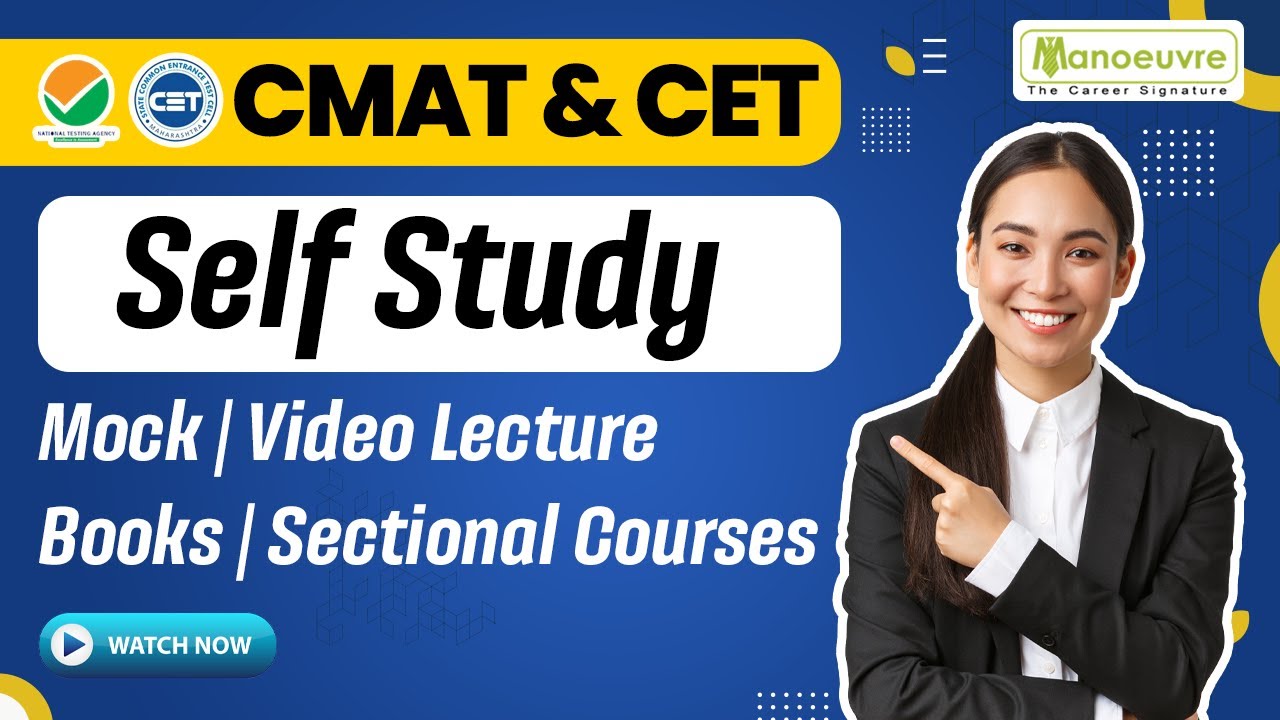 CMAT or MBA CET 2023 - Self Study Materials | Video Lectures | Mock Test | Books | Sectional Course