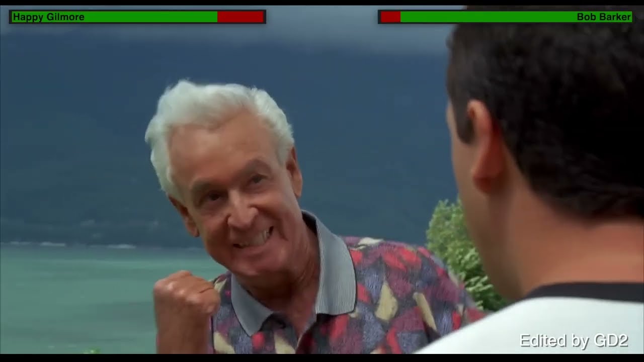 Happy Gilmore vs. Bob Barker with healthbars