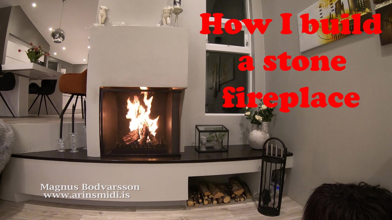 How I build a stone fireplace