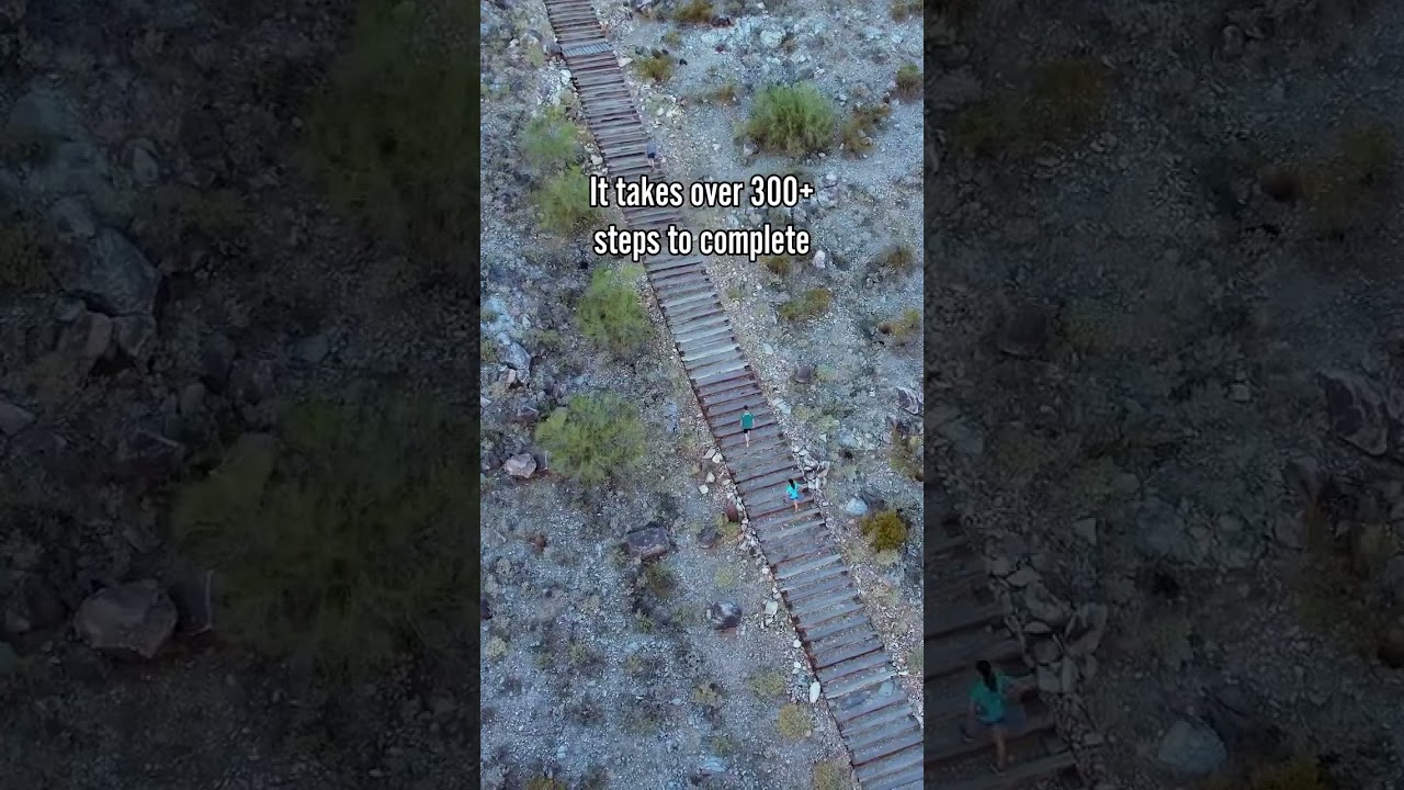 Would you climb 340 stairs for one of the best valley views near Buckeye, AZ? 👀 (📍 Victory Steps