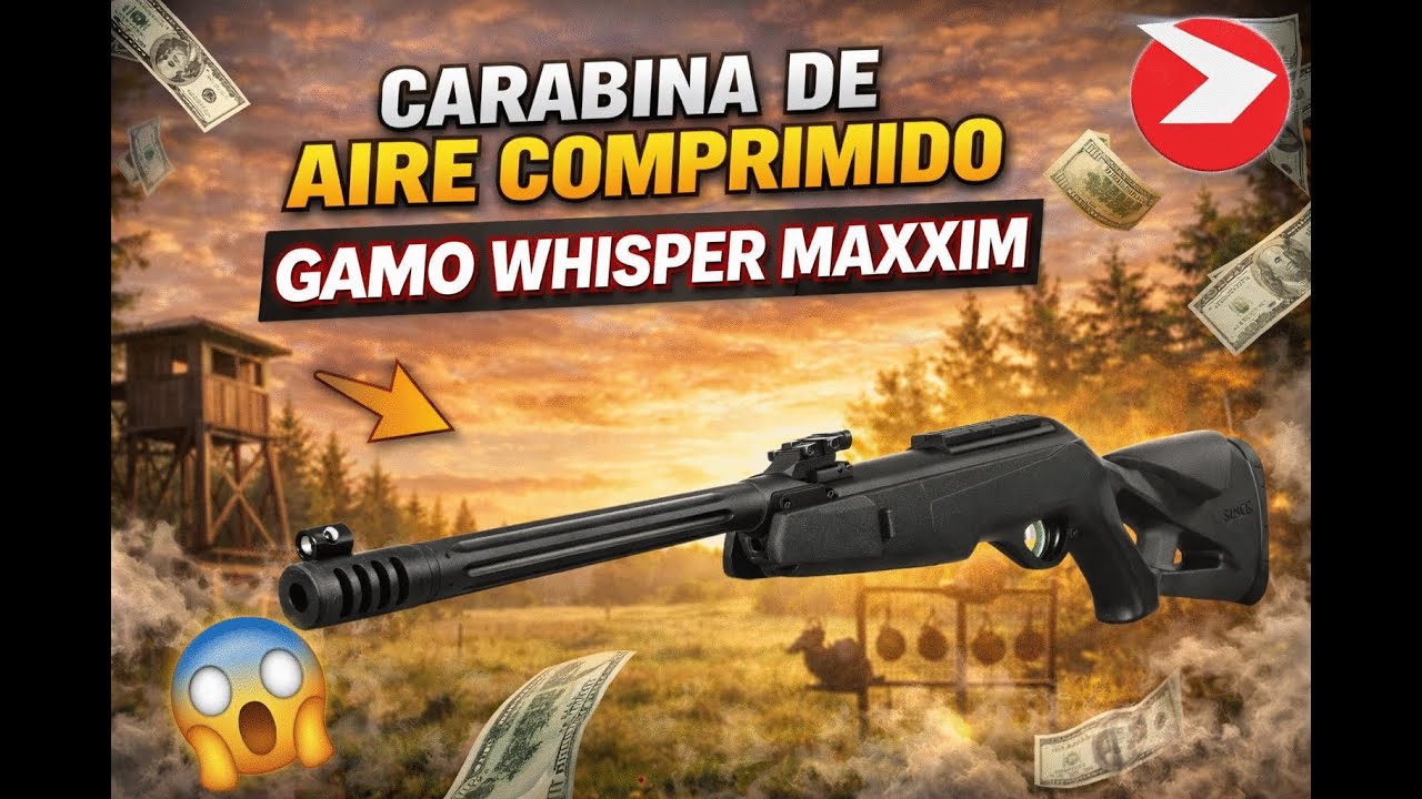 Gamo Whisper Maxxim a prueba 🔥 Velocidad real y precisión con balines Gamo y Target