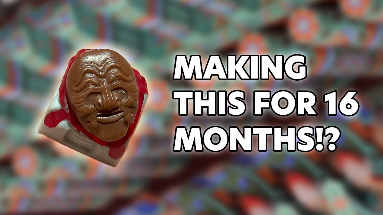 I've been working on this artisan keycap for 16 months
