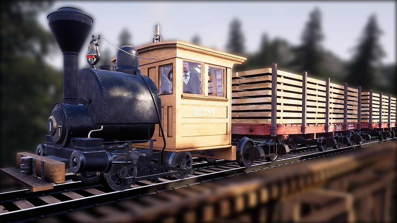Running Lumber Plank Trains from the Sawmill in Railroads Online!