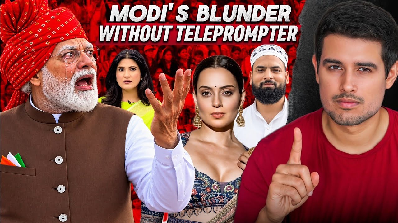 Modi&rsquo;s Independence Day Blunder Without Teleprompter 😳🇮🇳 Kangana Ranaut Roast 😂