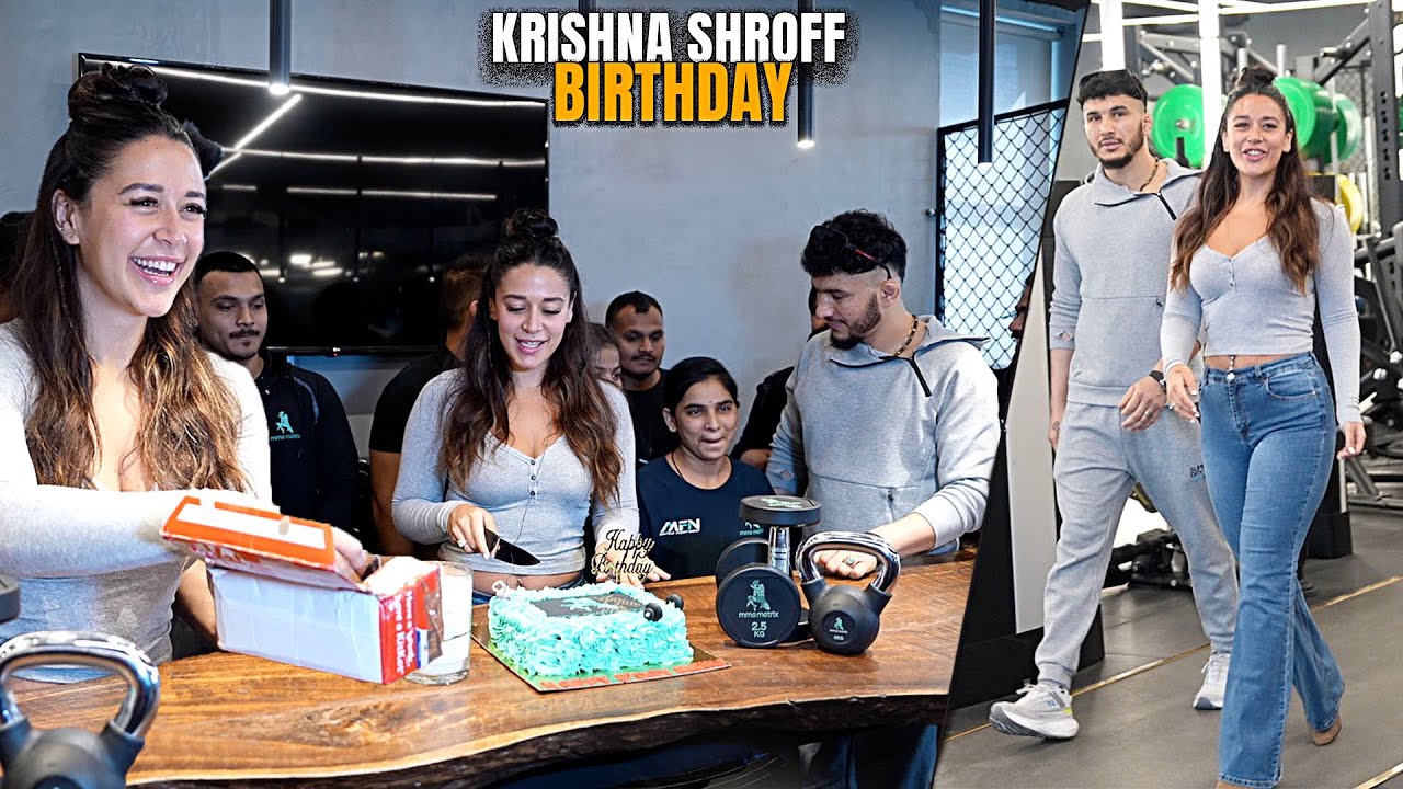Krishna Shroff Celebrates Her 32nd Birthday With Media & Gym Members At Her Own Gym