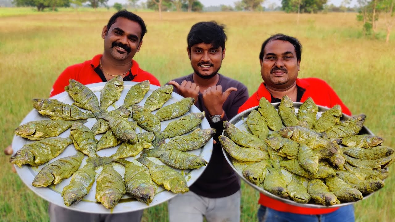 GREEN FISH ROAST | Jilebi Meen Green Roast Recipe | Village Style Cooking | World Food Tube