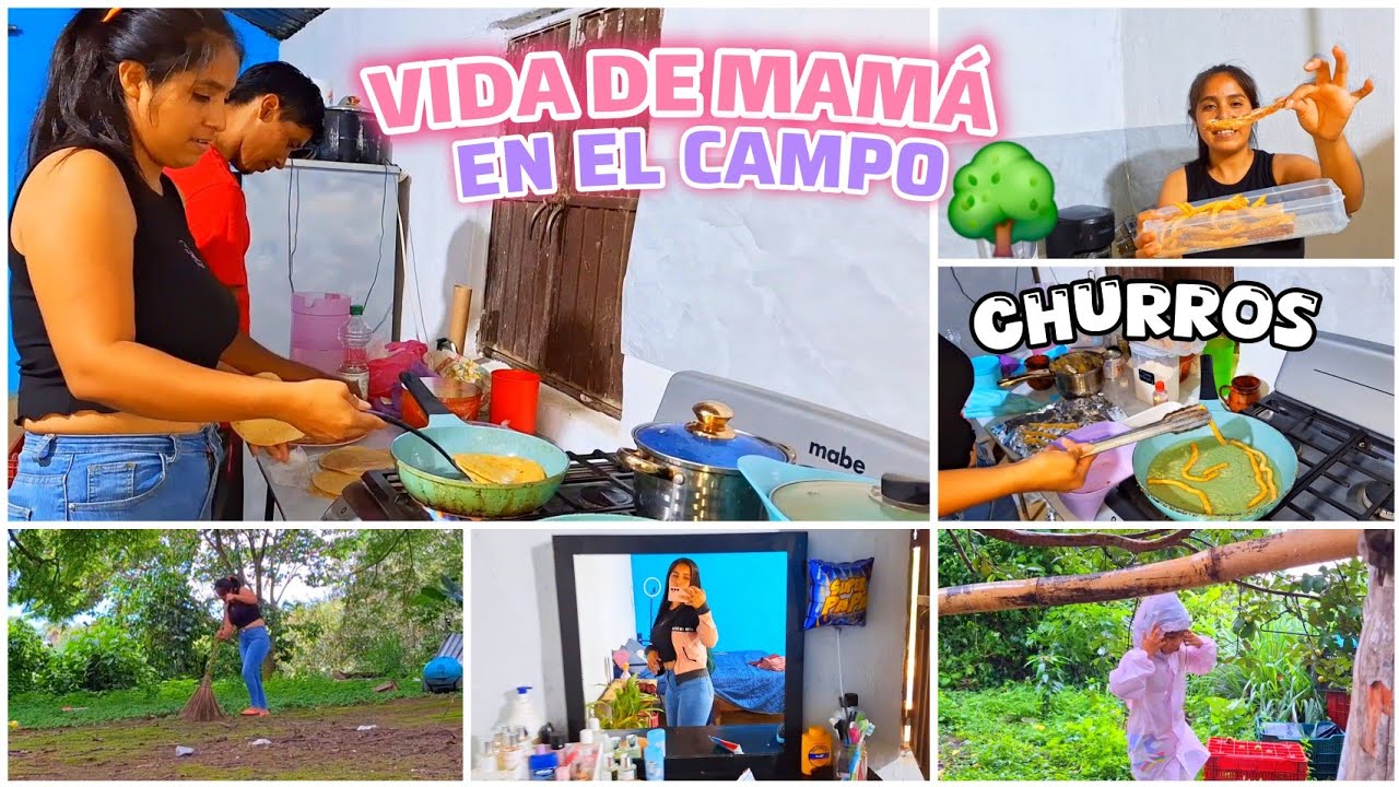 Hacemos Churros 😋 Dia lluvioso en el Campo 🌧 así son mis dias✨️ Limpieza 🧹 + Cocina Conmigo 🍳