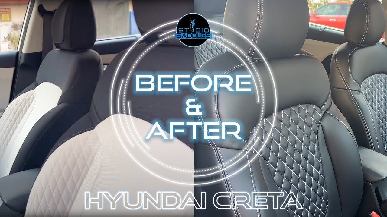 Personalised Leatherette Seat Covers with Diamond Quilting for New Hyundai Creta by Studio Saddles