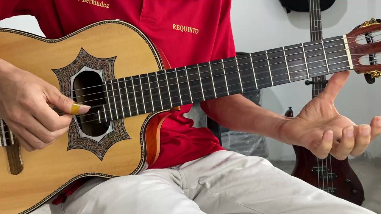 De ella me olvidaré - Tutorial Requinto  Completo - Los legendarios 