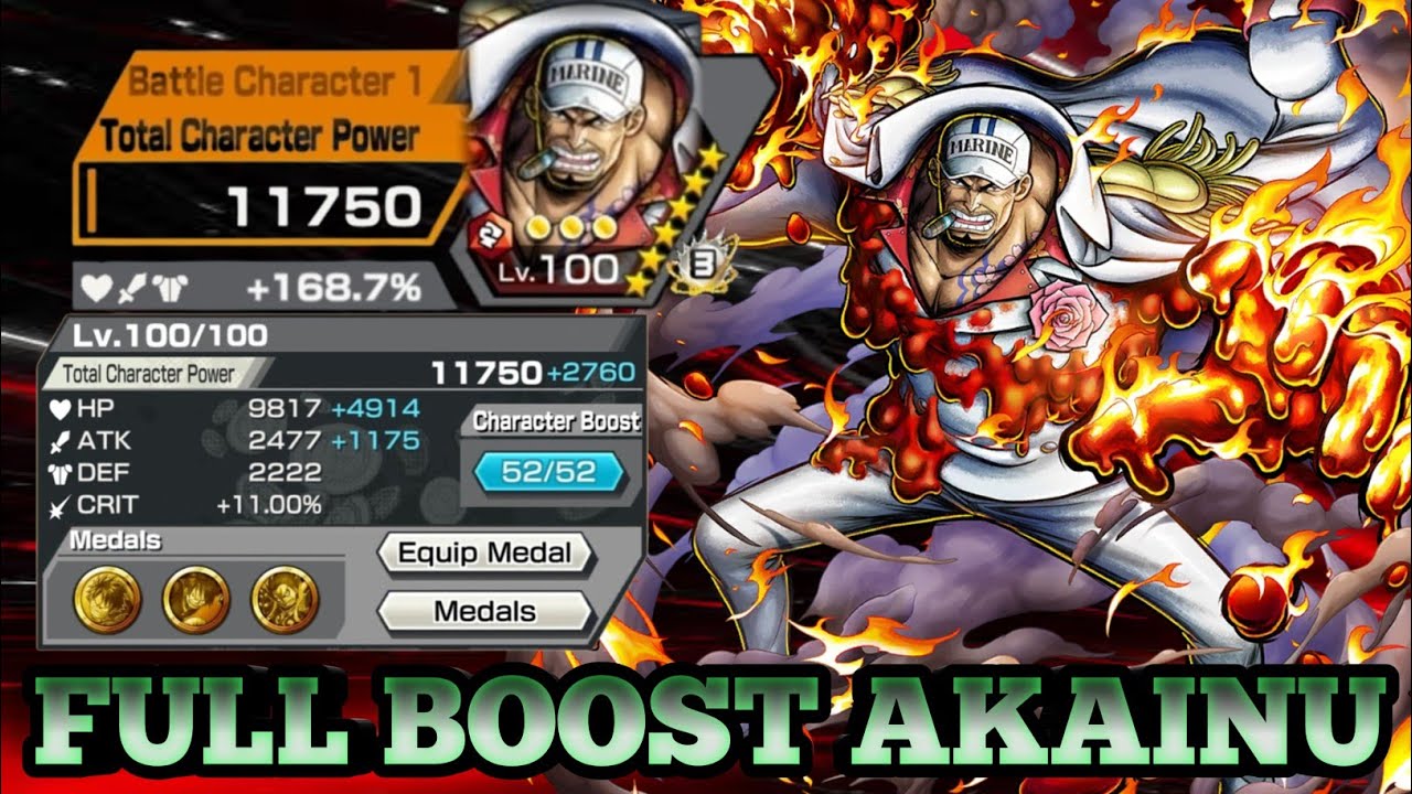 FULL BOOST AKAINU GAMEPLAY | ONE PIECE BOUNTY RUSH | OPBR