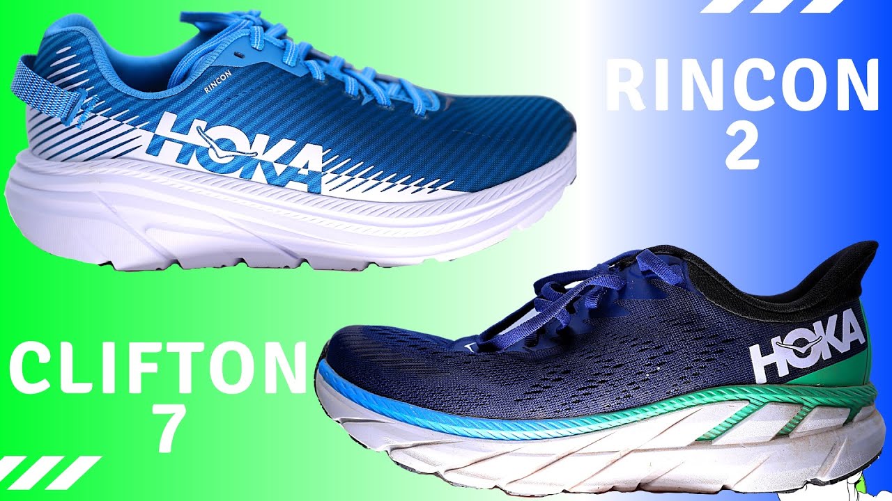 HOKA CLIFTON 7 vs HOKA RINCON 2 | Running Shoes 2020