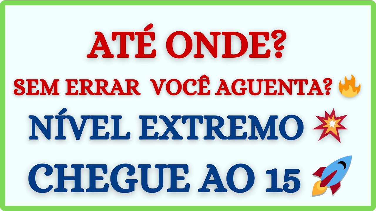 Só Pessoas com Alta Inteligência Acertam Estas 5 Perguntas 🧠🔥
