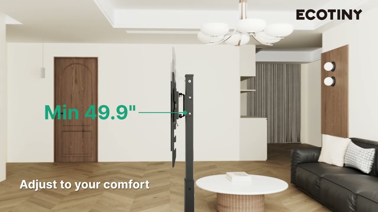 Floor TV Stand Explained  No Drilling, Stable & Modern