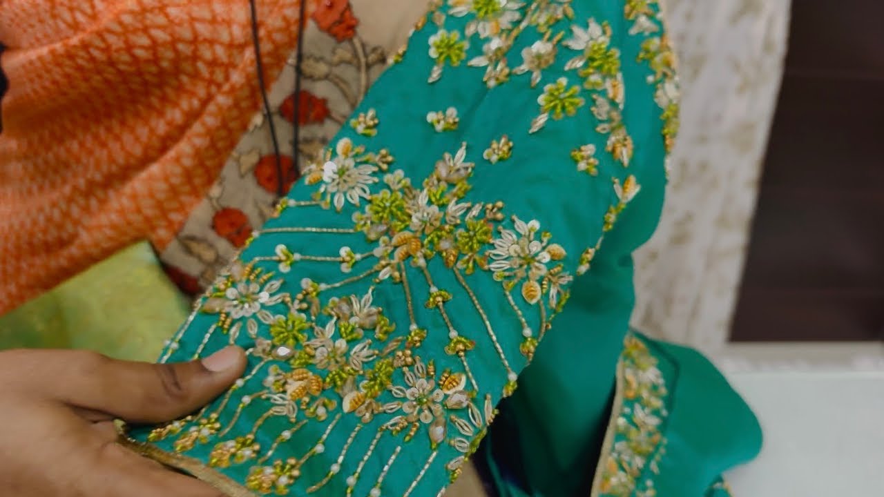 Bridal blouse designs #beautifull aariwork 