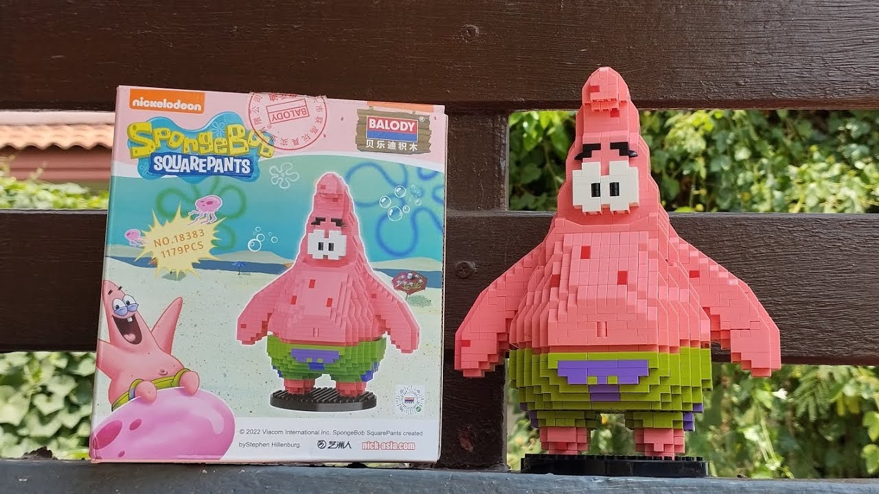 1179 PCS Building block with Patrick Star from spongbob