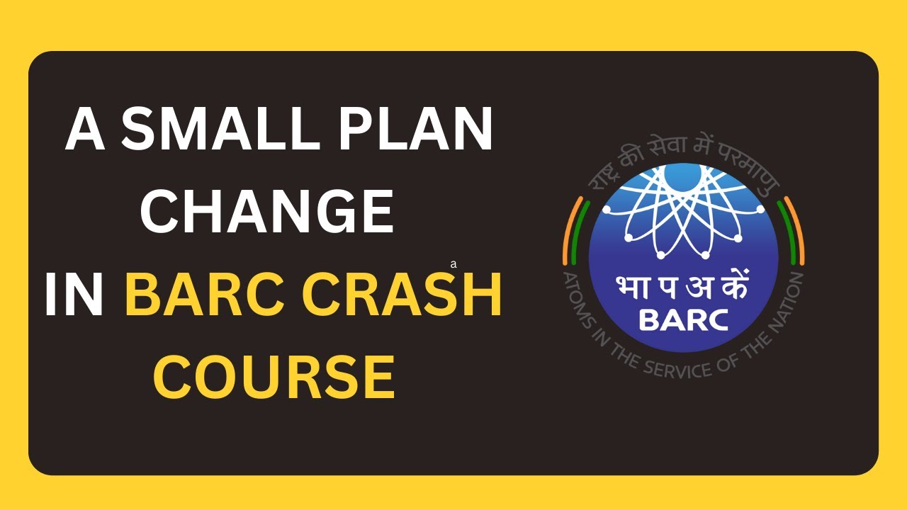 BARC crash course| BARC exam 2023| gate 2023