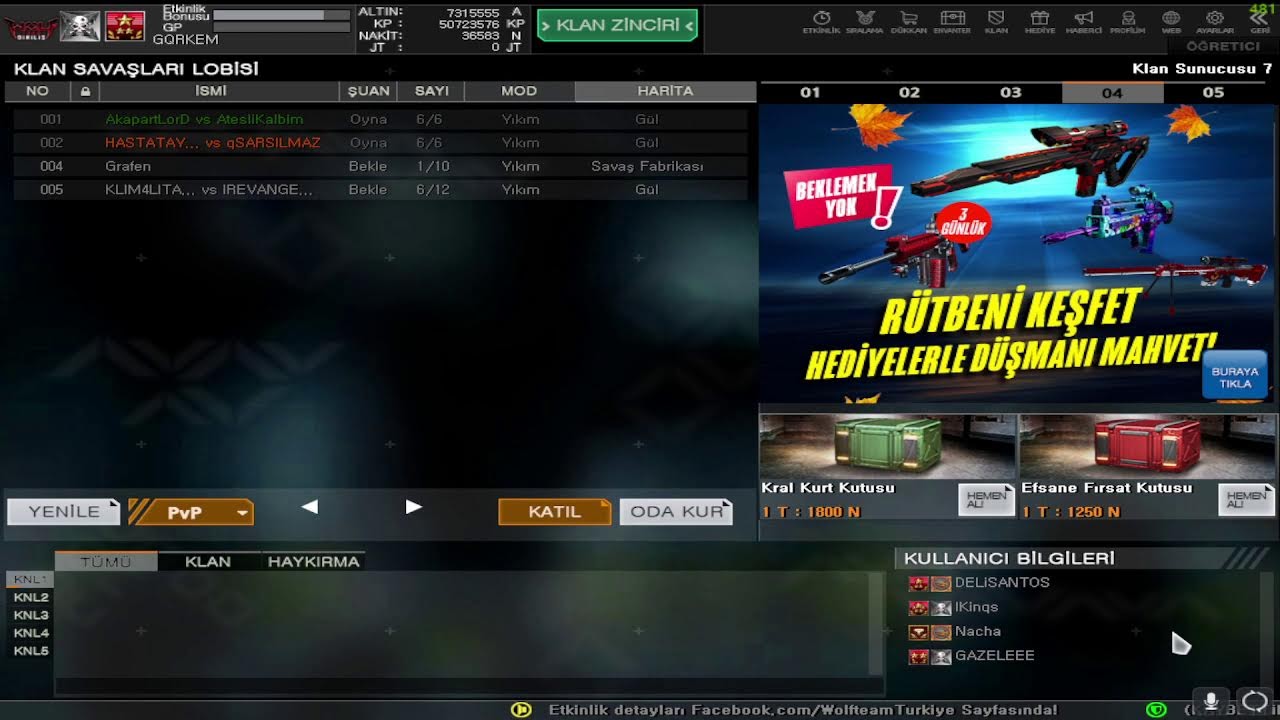 IMrRequieM #S6 KLAN SAVAŞLARI #WOLFTEAM #HİLE #CWKESİT #CW