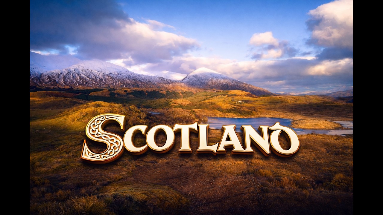 Whispers of Highlands, Scotland from Above 4K