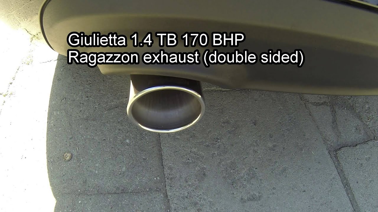 Alfa Romeo Giulietta 1.4 TB exhaust comparison - Stock vs Ragazzon