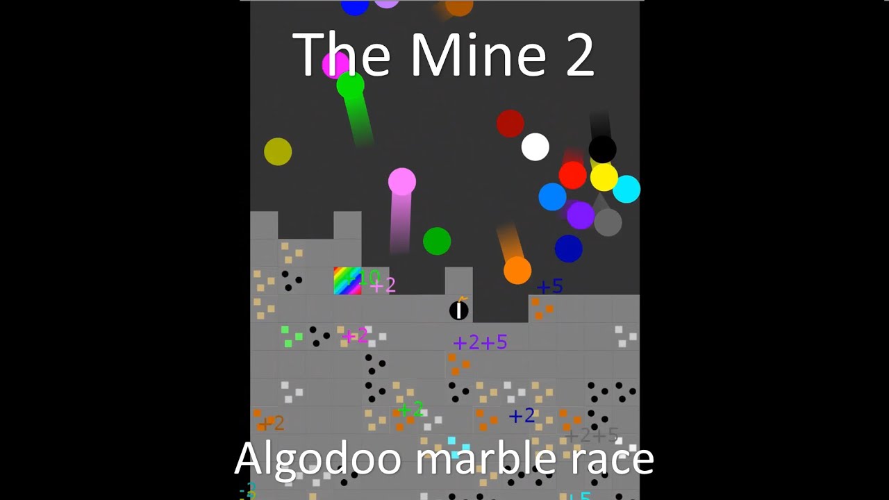 The Mine 2 : More ore and bombs - Algodoo marble race