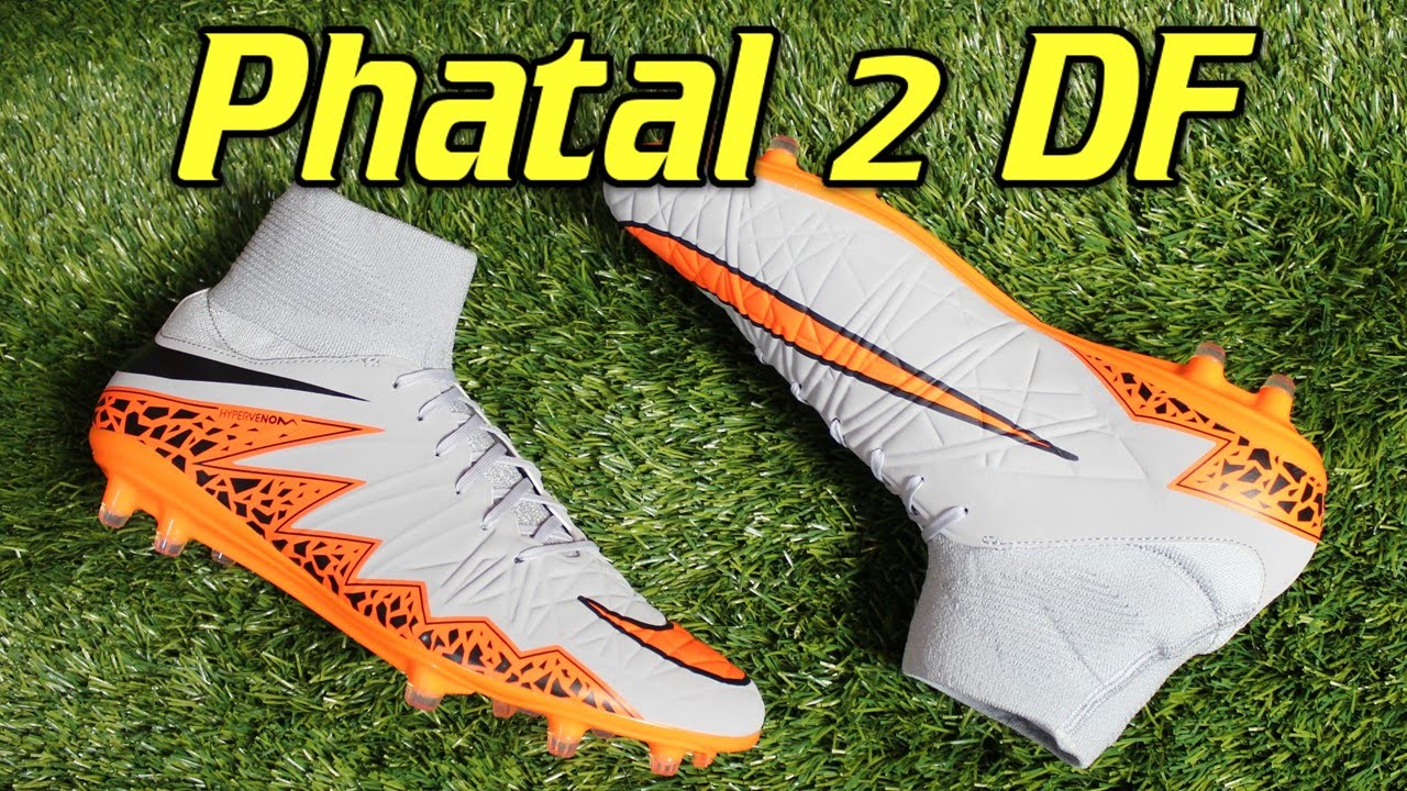 Nike Hypervenom Phatal 2 DF Wolf Grey/Total Orange - Review + On Feet 2