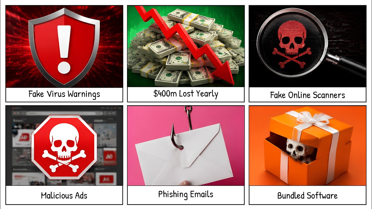 Every Fake Antivirus Scam Explained in 13 Minutes