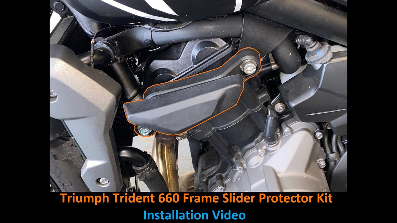 Frame Protector kit on my Triumph Trident 660