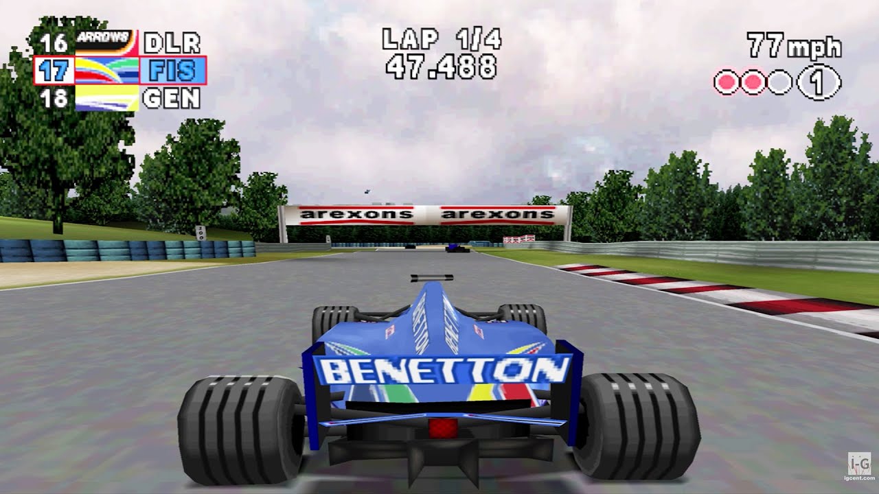 F1 2000 - PS1 Gameplay (4K60fps)