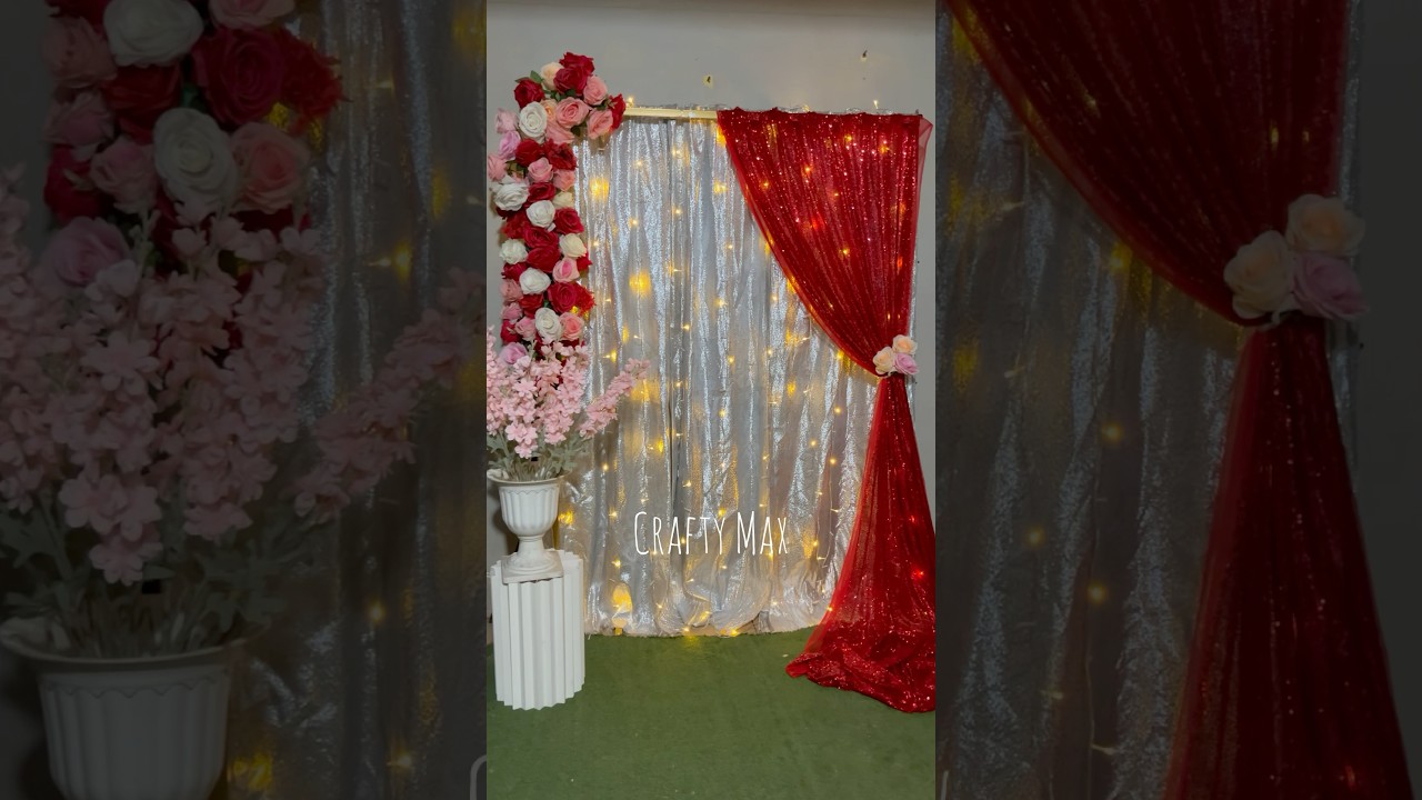 Simple wedding design at home #youtubeshorts  #wedding  #trending